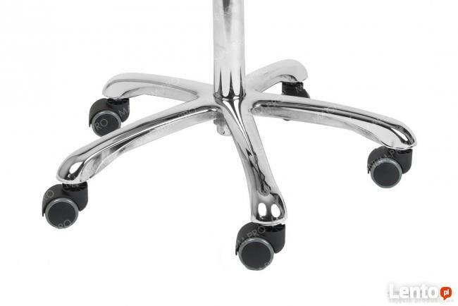 Krzesło siodłowe regulowane obrotowe beżowe kosmetyczne