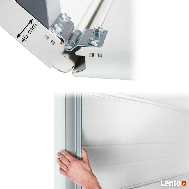 Segmentowa brama garażowa 2,5m woodgrain