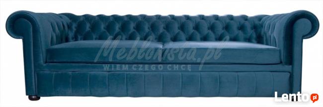 Sofa chesterfield z wygodną funkcją spania
