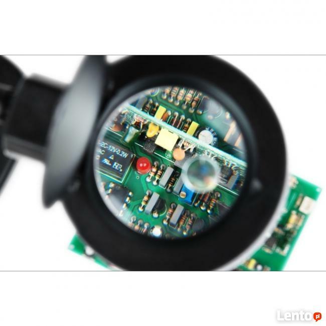Lampa z lupą giętkie ramię 12x powiększenie do lutownic