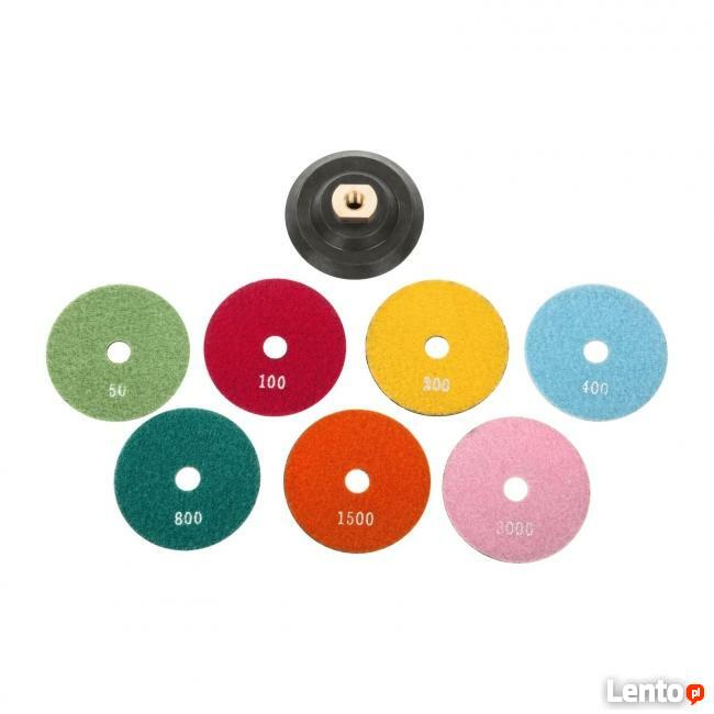 Zestaw 7 tarcz do szlifowania polerowania kamienia