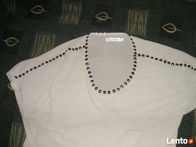 Nowa bluzka mgiełka dłuższy tył 40 38 42 sorbet