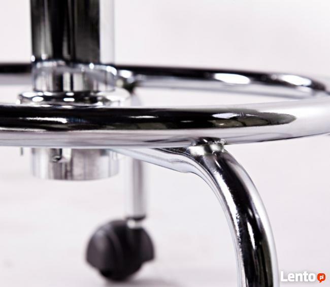 Hoker krzesło siodłowe kosmetyczne obrotowe czerwone