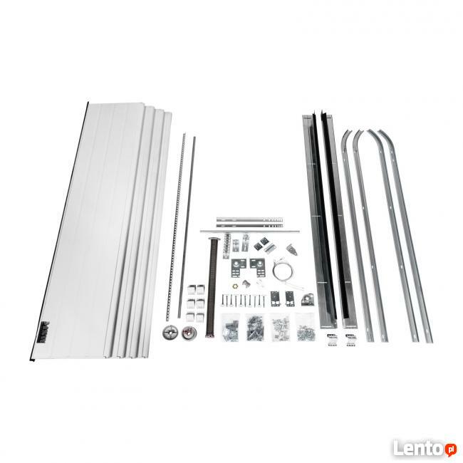 Brama garażowa segmentowa woodgrain z napędem 2 piloty