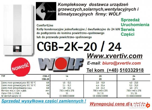 Piec Wolf CGB-2K-20kw Promocja Małopolska Kraków - XVERTIV