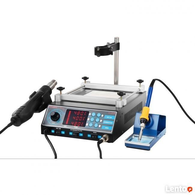 Cyfrowa stacja lutownicza kolby HOT AIR preheater akcesoria