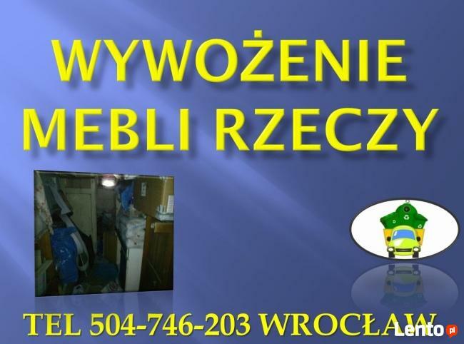 Wywóz gabarytów, tel 504-746-203, Wrocław, odbiór odpadów