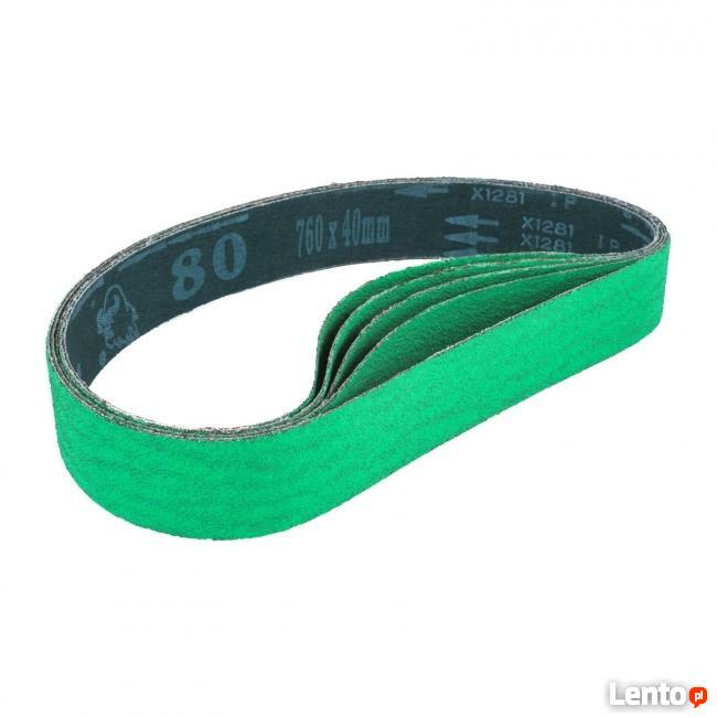 Taśma szlifierska z cyrkonu 760 x 40 mm ziarnistość 80