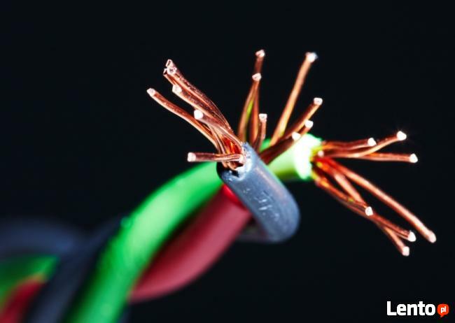 Skup kabli elektrycznych , skrętki komputerowej 5e, 6, 7 kat