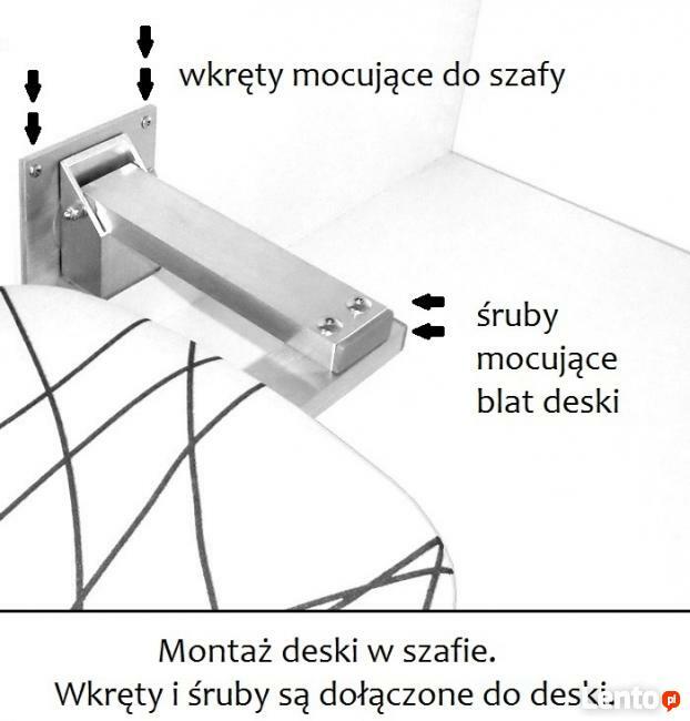NOWOŚĆ Deska do prasowania do zabudowy w szafie