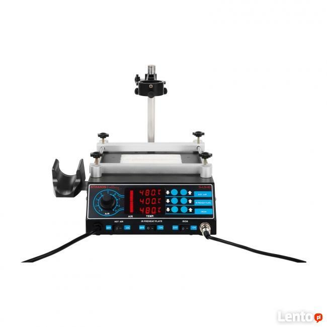 Lutownica 3w1 stacja lutownicza kolba + hot ait + preheater