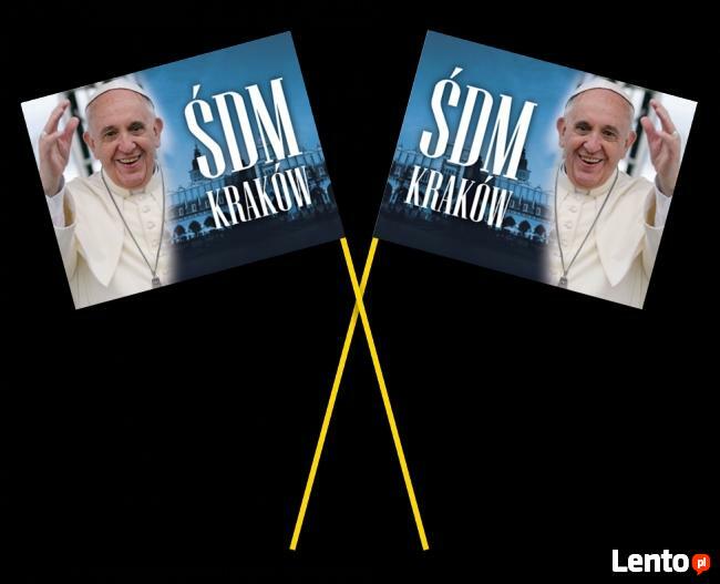 Chorągiewki Papieskie na Światowe Młodzieży pamiątka ŚDM2016