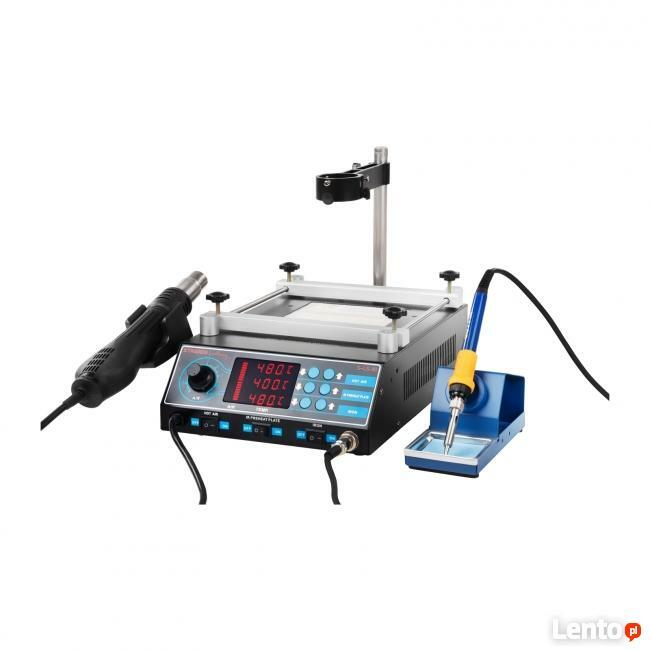 Lutownica 3w1 stacja lutownicza kolba + hot ait + preheater