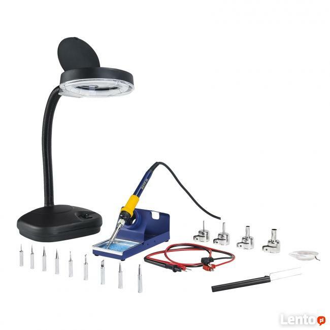 Stacja lutownicza kolba lutownicza + hot air + akcesoria
