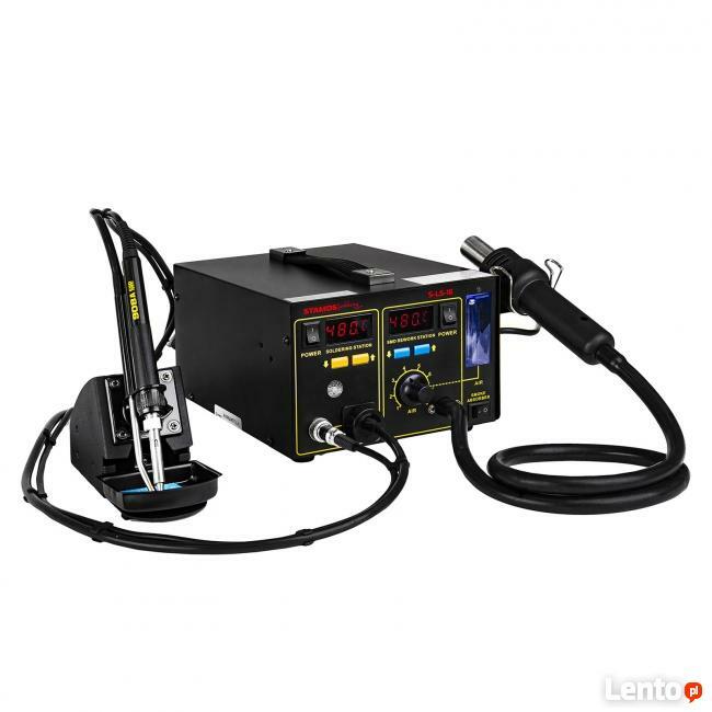 Stacja lutownicza kolba lutownicza + HOT AIR + akcesoria