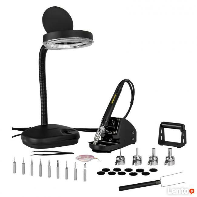 Stacja lutownicza kolba lutownicza + HOT AIR + akcesoria
