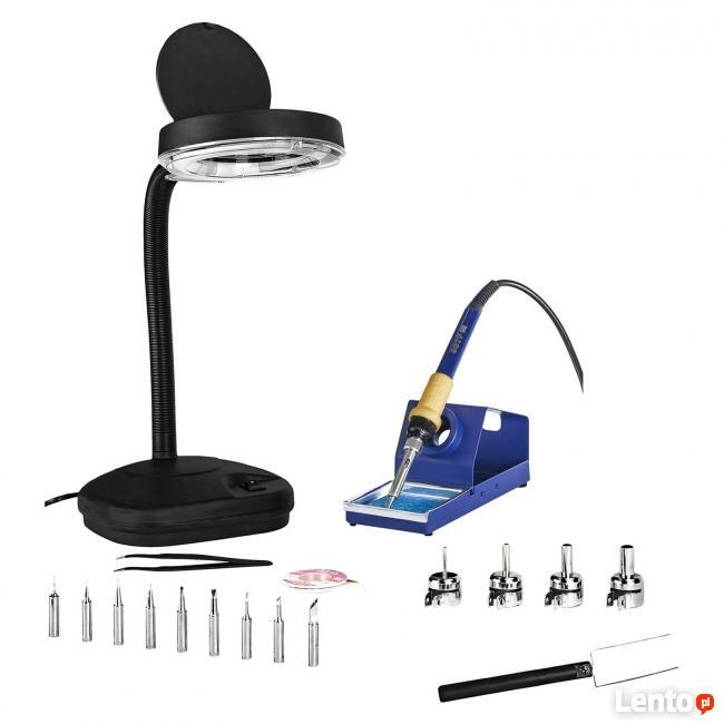 Stacja lutownicza HOT AIR + kolba lutownicza + akcesoria