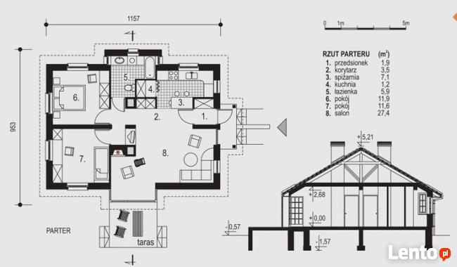 Działka+projekt, Antonina gm.Dobre, 7300m2, rolno-budowlana