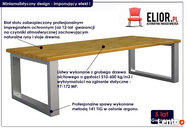 Duży Drewniany || Stół Ogrodowy || 180x75 || New Design