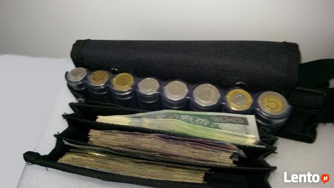Organizer pieniędzy, saszetka, coin dispenser
