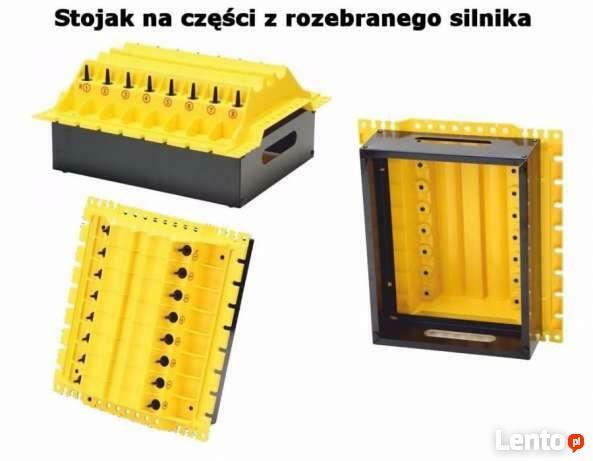 Stojak na części z rozebranego silnika