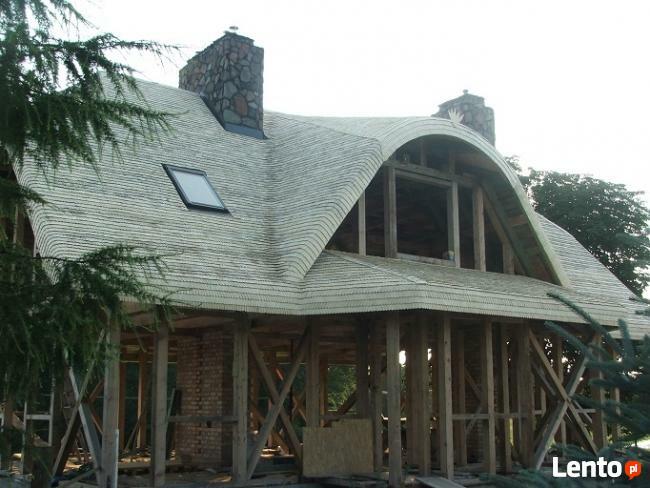 Dach ekologiczny z Wióra Osikowego - Dachy Wiór Osikowy. Cał