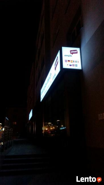 Kaseton led reklama serwis mocne światło szybka realizacjia