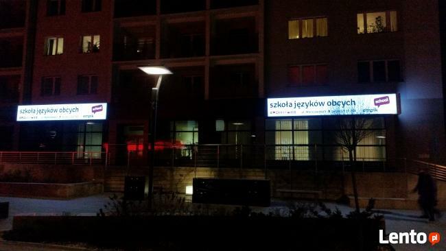 Kaseton led reklama serwis mocne światło szybka realizacjia