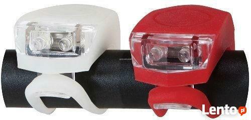 Lampki rowerowe LED (ZESTAW: tył+przód)