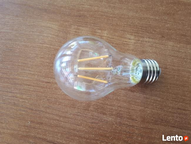 Żarówka LED E27 filament 6W biała ciepła