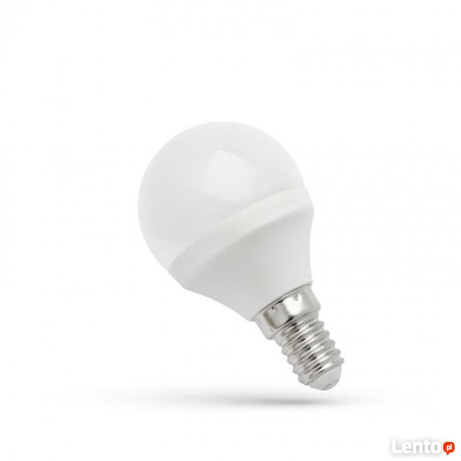 Żarówka LED E14 kulka 3W biała ciepła