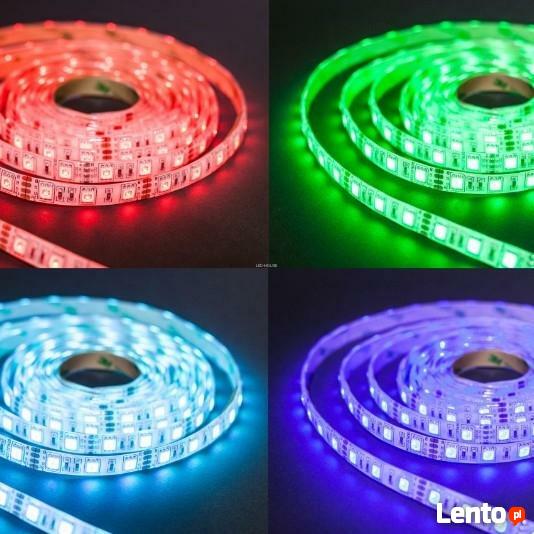 Taśma LED 300x5050 SMD wodoodporna (IP65) kolorowa RGB