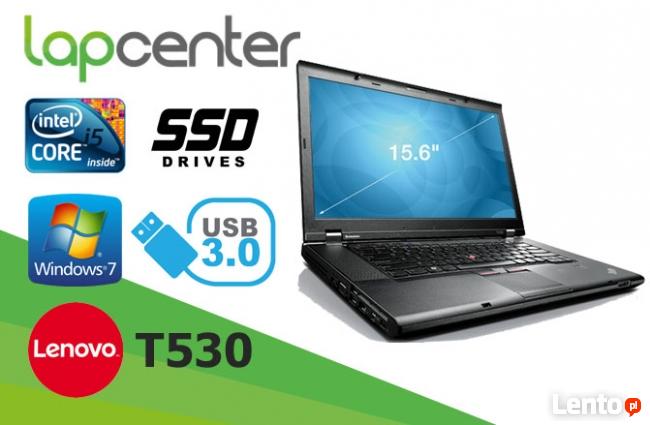 Mocny Lenovo Thinkpad T530 i5 8GB RAM 128GB SSD W7P LapCente