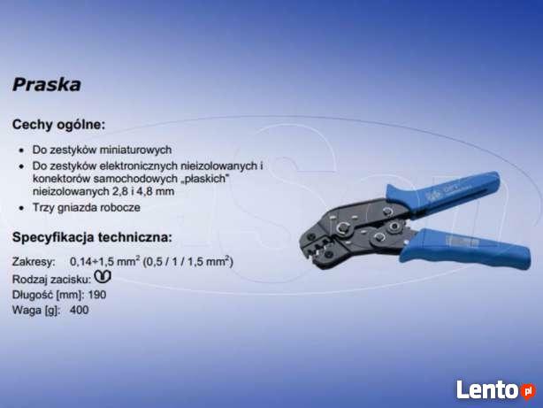 Zaciskarka konektorów nieizolowanych 0,14-1,5mm