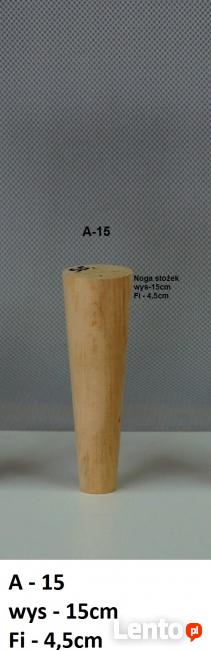 Nogi drewniane do mebli w kształcie stożka