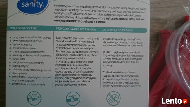 Wlewnik Sanity 1,2 litra do lewatywy, irygacja pochwy