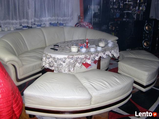 kanapa fotel -prawdziwa skóra