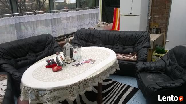 kanapa fotel -prawdziwa skóra