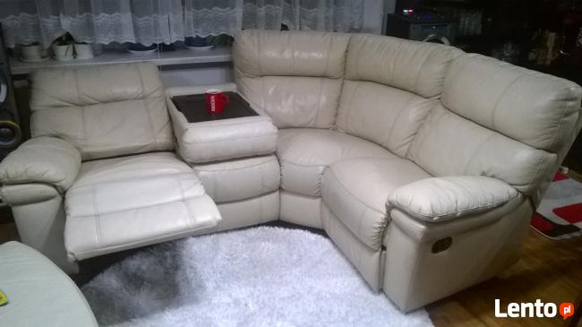 kanapa fotel -prawdziwa skóra