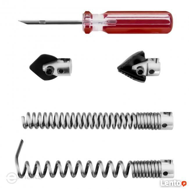 Żmijka elektryczna przepychacz do rur 14,7m + akcesoria