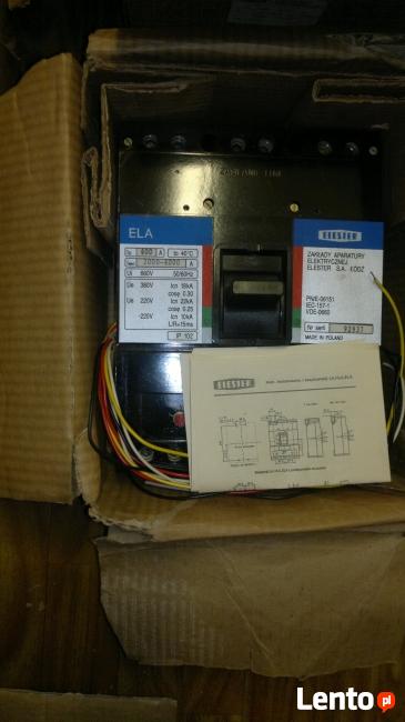 Wyłącznik Ela 400A, Elester Zakład Aparatury Elektrycznej