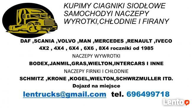 KUPIMY CIĄGNIKI SIODŁOWE I NACZEPY