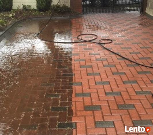 Profesjonalne mycie kostki brukowej, elewacji, dachów