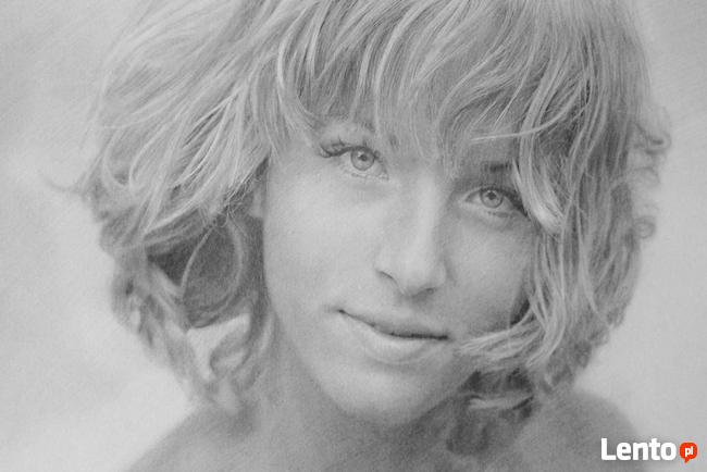 Portret ołówkiem ze zdjęcia na zamówienie.Wysyłka.na Prezent