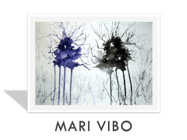 02 Mari Vibo 42x30 cm akwarela obraz malarstwo plakat
