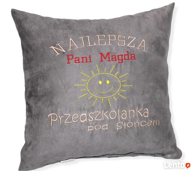 Poduszka Prezent dla Nauczyciela Przedszkolanki z napisem