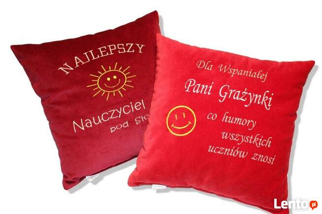 Prezent dla Nauczyciela na Zakończenie Roku Szkoły PODUSZKA
