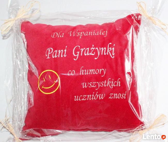 Poduszka Prezent dla Nauczyciela Przedszkolanki z napisem