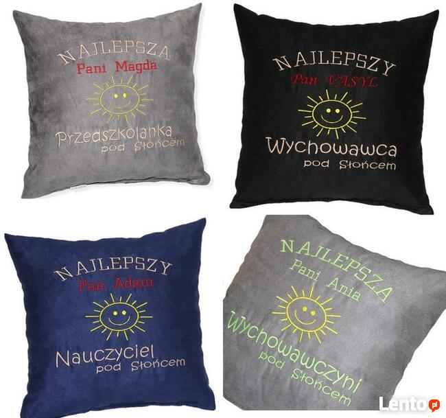 Poduszka Prezent dla Nauczyciela Przedszkolanki z napisem