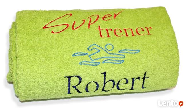 Prezent Ręcznik dla Nauczyciela Wychowawcy Trenera z napisem